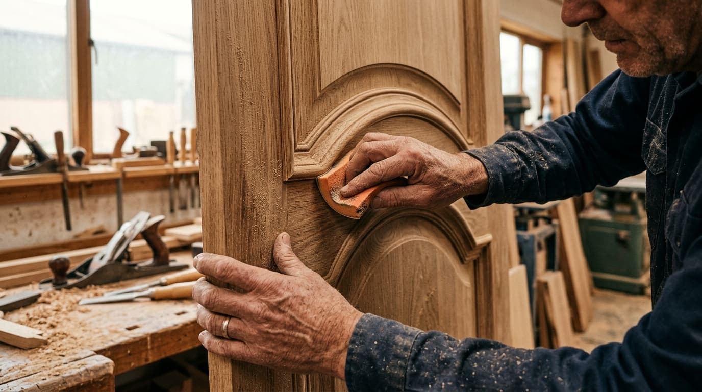 Cómo Lijar Puertas de Madera con Molduras (Sin dañar el Relieve)